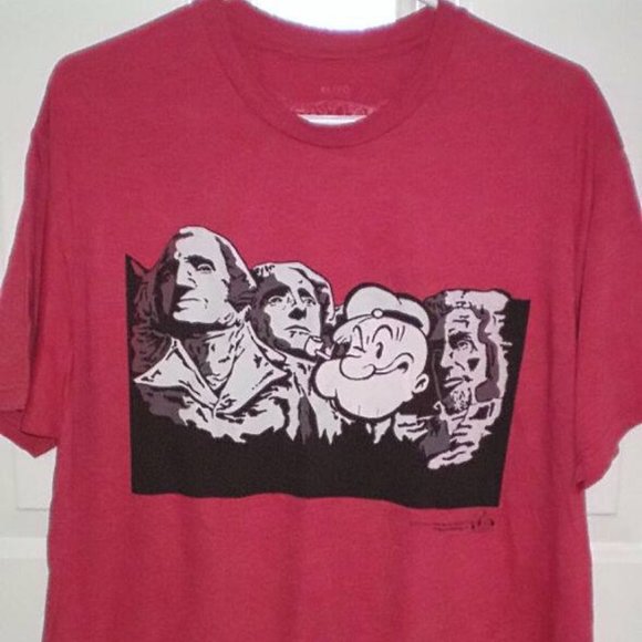Popeye Mount Rushmore XL T Shirt - Picture 1 of 2